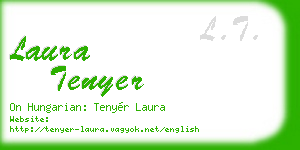 laura tenyer business card